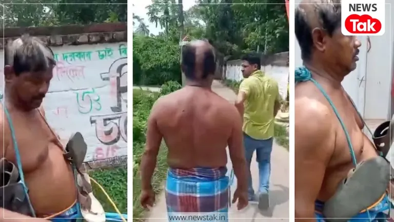 सिर मुंडवाया, जूतों की माला पहनाकर रस्सी से खींचा... बंगाल में गुस्साई जनता ने भ्रष्टाचार के आरोपी TMC नेता आरोपी को दी ऐसी खौफनाक सजा बंगाल में गुस्साई भीड़ ने ये क्या कर दिया