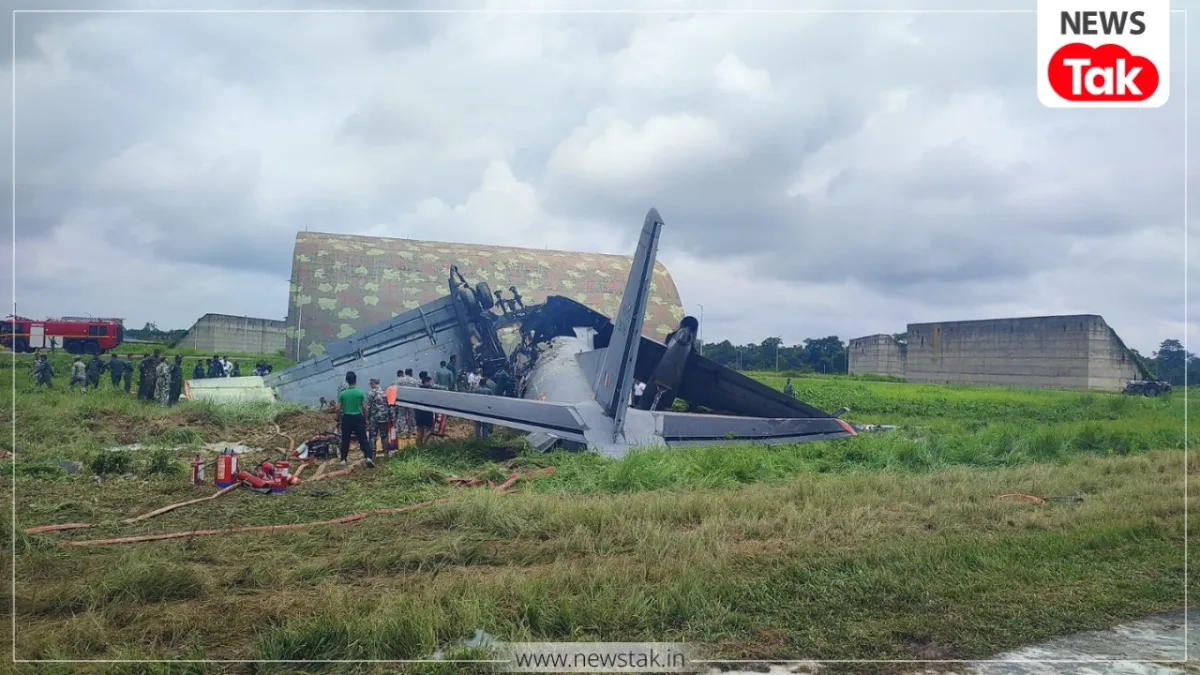जोरहाट एयरबेस पर AN-32 विमान में लगी आग