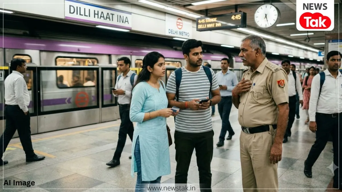 "हाथ भी नहीं पकड़ा था फिर भी किया परेशान...", दिल्ली हाट मेट्रो स्टेशन पर कपल से पुलिस ASI ने की बदसलूकी, शिकायत पर मिला हैरान करने वाला जवाब दिल्ली हाट का मामला