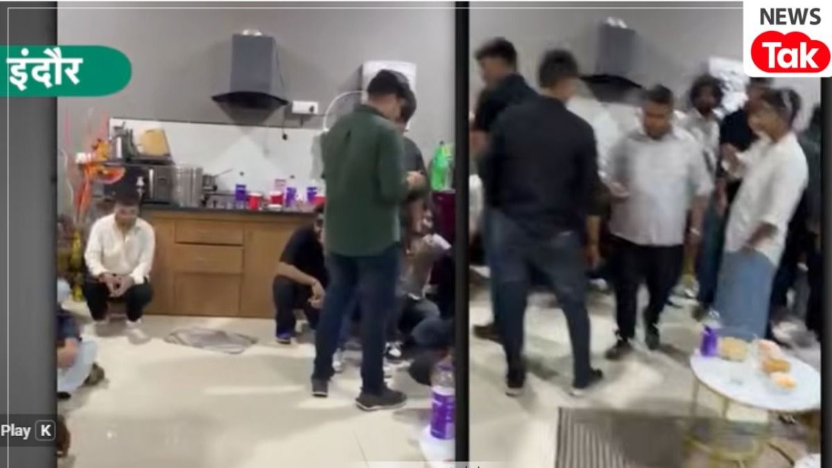इंदौर के फ्लैट में चल रही थी पार्टी 