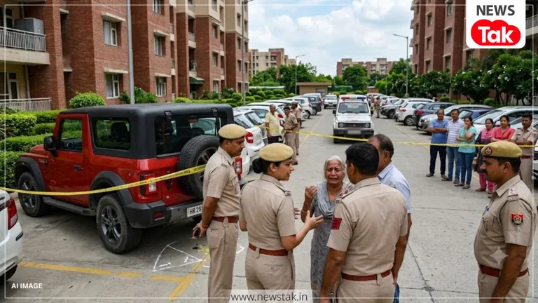 Gurugram: थार ने पार्किंग में सो रही महिला को कुचला, अस्पताल से लाकर शव को फिर पार्किंग में छोड़ा! gurugram