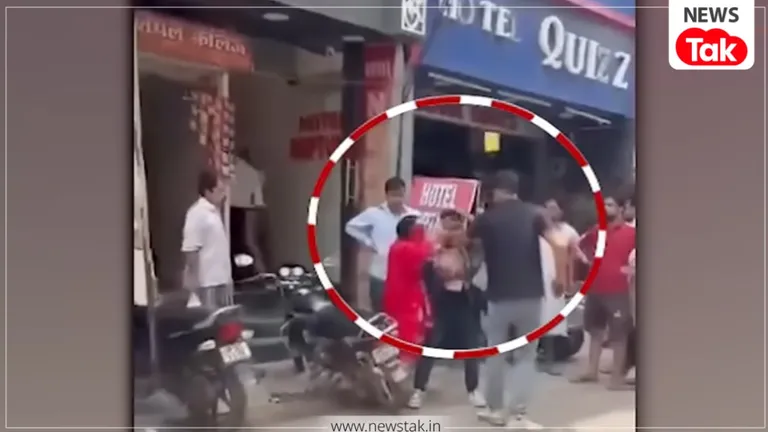 गाजियाबाद: आशिक को बेरहमी से पीट रहा था पति, तभी मुंह पर कपड़ा बांधकर बचाने के लिए ढाल बनी पत्नी! वीडियो हुआ वायरल Ghaziabad Viral Video