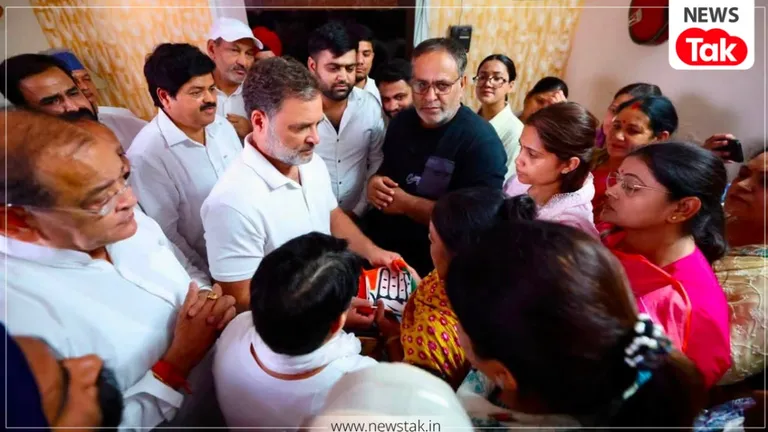 पंडाल हादसे में जान गंवाने वाले कांग्रेसी नेता अमर मेहता के घर पहुंचे राहुल गांधी, परिजनों से की बातचीत! Rahul Gandhi Dehradun Visit
