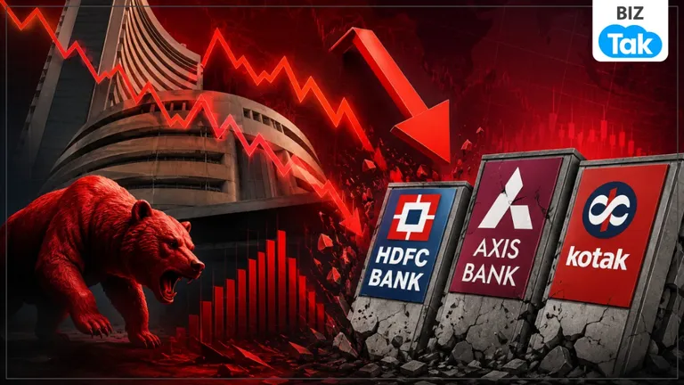 Stock Market Crash: रिजल्ट अच्छे, ब्रोकरेज बुलिश... फिर भी बैंकिंग शेयरों में बड़ी बिकवाली, जानिए बाजार में गिरावट की पूरी कहानी NewsTak