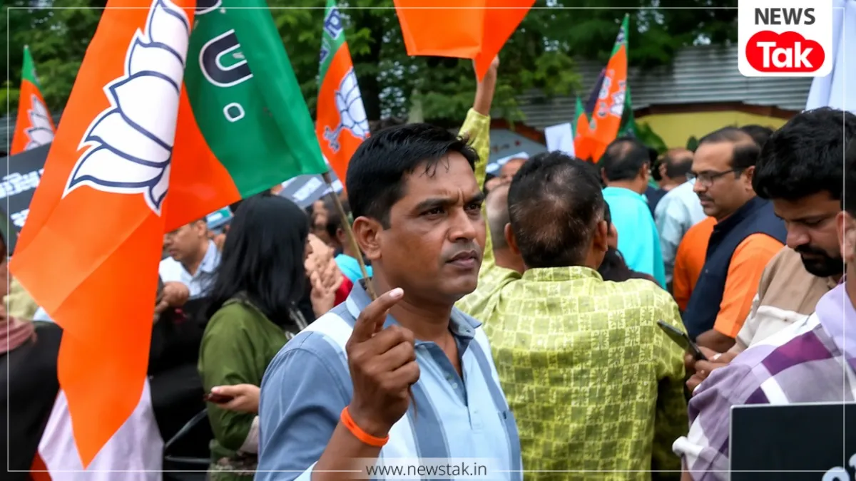 भोपाल में बीजेपी का प्रदर्शन