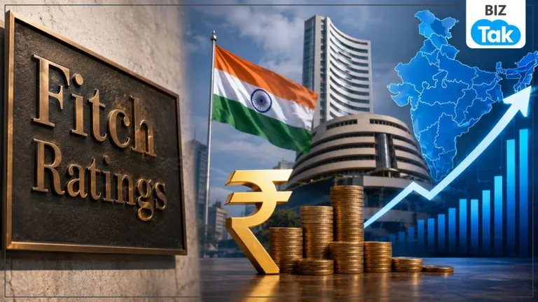 Fitch Ratings: भारत की Economy पर कायम भरोसा, BBB- Rating बरकरार, FY27 में 6.4% GDP Growth का अनुमान NewsTak