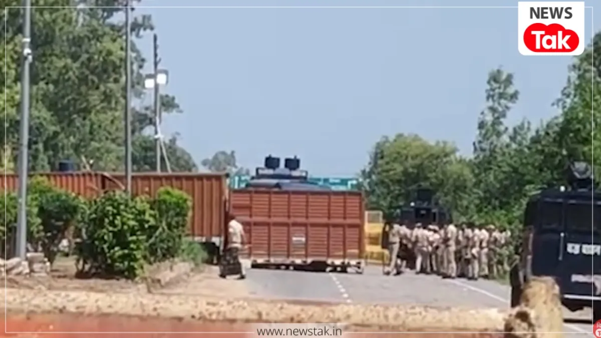 पंजाब-हरियाणा के खनौरी बॉर्डर पर 5 लेयर बैरिकेडिंग