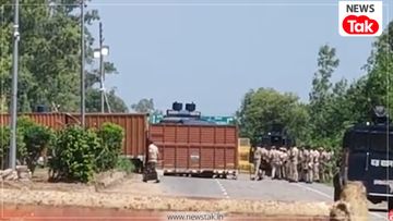 Khanauri Border Farmers Protest March पंजाब-हरियाणा के खनौरी बॉर्डर पर 5 लेयर बैरिकेडिंग