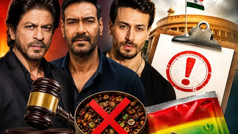 पान मसाला विज्ञापन पर सरकार का बड़ा एक्शन, शाहरुख, अजय और टाइगर की बढ़ी मुश्किलें, FDA ने भेजा नोटिस NewsTak
