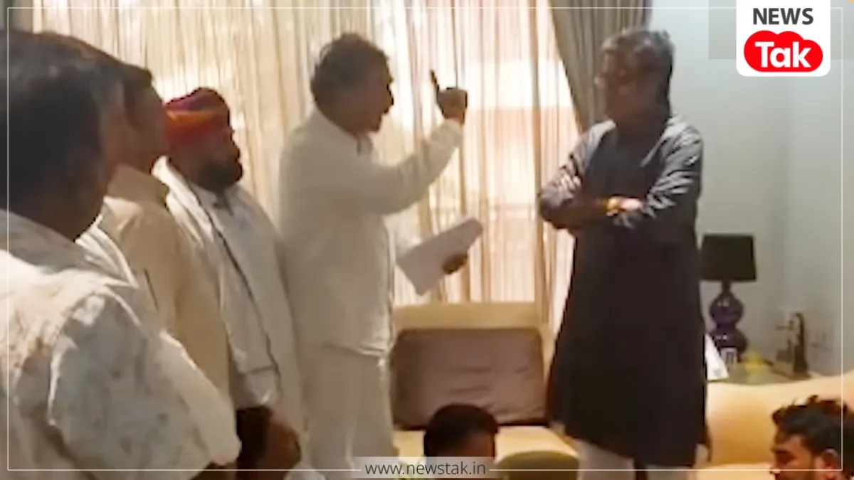 मांगों को लेकर राजेंद्र राठौड़ के घर में पहुंचे पूर्व मंत्री राजेंद्र गुढ़ा