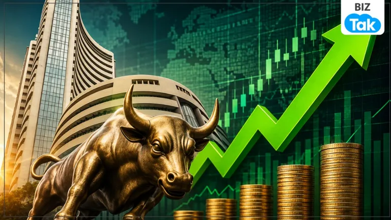 Stock Market : शेयर बाजार में लौटी तेजी, सेंसेक्स 550 अंक उछला, निफ्टी 24,200 के पार NewsTak