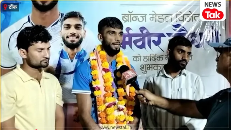टोंक के धर्मवीर चौधरी का कमाल: जापान से मेडल जीतकर गांव लौटे तो हुआ जोरदार स्वागत, Asian Games में राजस्थान का नाम रोशन धर्मवीर चौधरी
