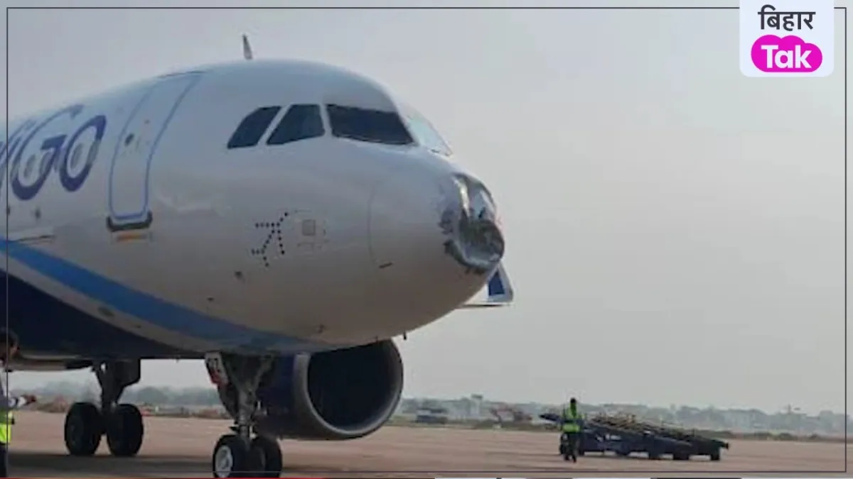 indigo flight lightning strike