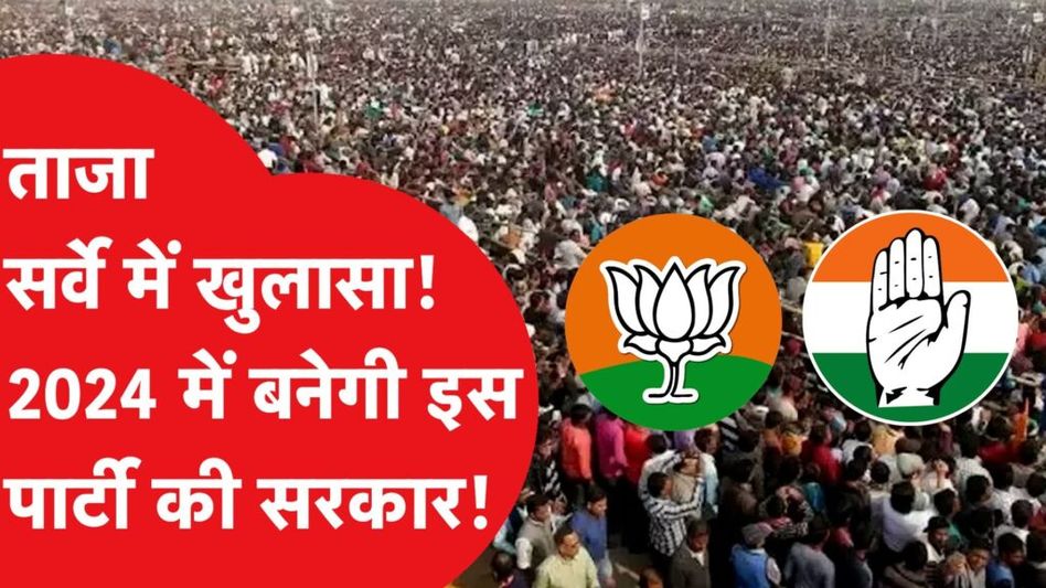 Loksabha Election 2024 पर Survey में Congress-BJP की जीत पर बड़ा खुलासा! Video Thumbnail