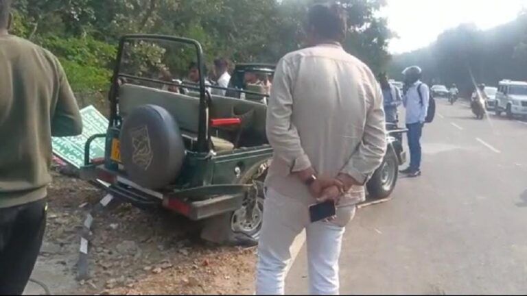 रणथम्भौर पार्क: जिप्सी में सवार विदेशी पर्यटक हुए घायल