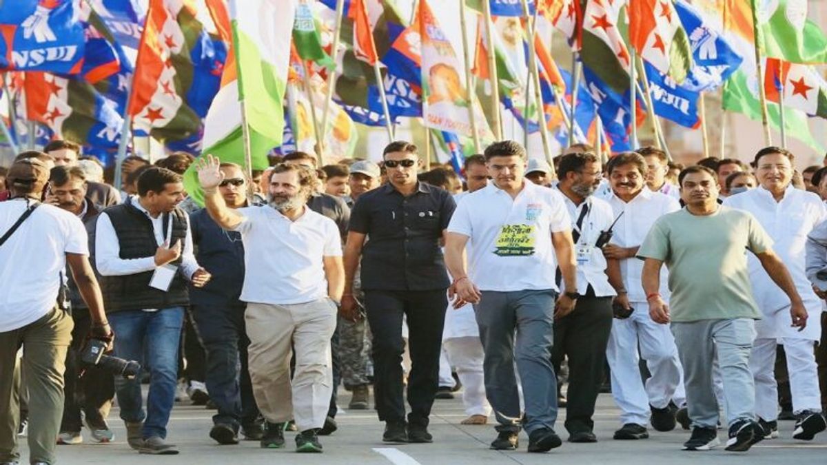 ‘भारत जोड़ो यात्रा’ का चौथा दिन: बिना ब्रेक के 24 किमी चलेंगे राहुल, दोपहर को खत्म होगी यात्रा फोटो: सचिन पायलट के ट्वीटर से ली गई है.