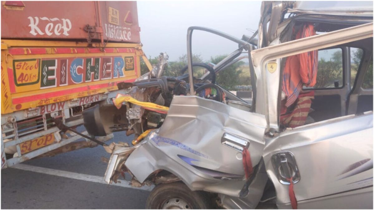 टोंक: खाटूश्याम जी के दर्शन कर लौट रही श्रद्धालुओं की वैन खड़े कंटेनर में घुसी, 4 लोगों की दर्दनाक मौत NewsTak