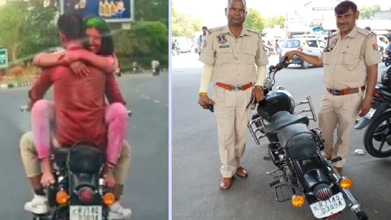 जयपुर: बुलेट पर रोमांस करने वाले के घर पहुंची पुलिस, पूछताछ में बताया कि ऐसा क्यों किया? NewsTak