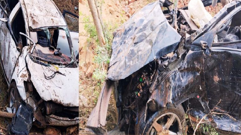 हनुमानगढ़: एक के बाद एक गड्‌ढे में जा गिरीं 2 कारें, 5 श्रद्धालुओं की मौत, 5 घायल