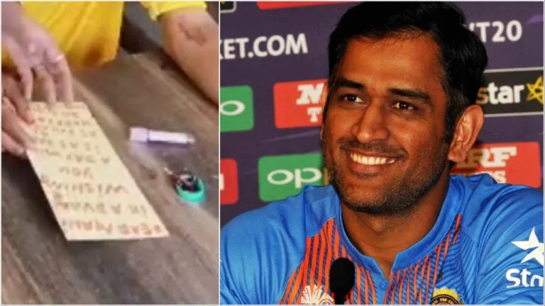 राजस्थान में धोनी का जबरा फैन, बर्थडे पर करवा रहा क्रिकेट प्रतियोगिता, खून से पत्र लिखकर दिया