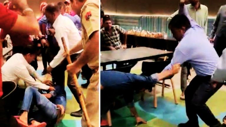 होटल में थाली से पनीर की सब्जी गिरने पर हुआ ऐसा बवाल कि जमकर चले लात-घूंसे, देखें Video