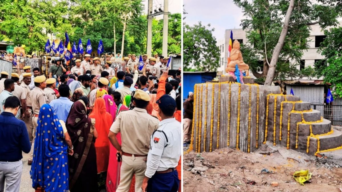 सवाई माधोपुर: महात्मा बुद्ध की प्रतिमा लगाने को लेकर दो पक्ष हुए आमने-सामने, जानें क्या है विवाद की वजह सवाई माधोपुर: महात्मा बुद्ध की प्रतिमा लगाने को लेकर दो पक्ष हुए आमने-सामने, जानें क्या है विवाद