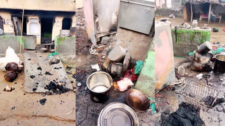 महज इतनी सी बात से नाराज होकर पति ने घर में लगाई आग, पिता को दी कुल्हाड़ी से काटने की धमकी, जानें
