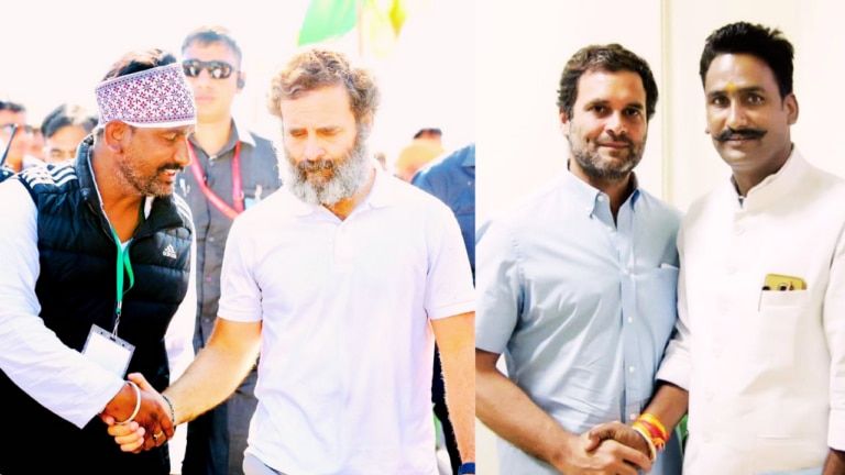 रिश्वत मामले में गिरफ्तार पूर्व मंत्री की राहुल गांधी के साथ फोटो वायरल, बीजेपी-कांग्रेस में