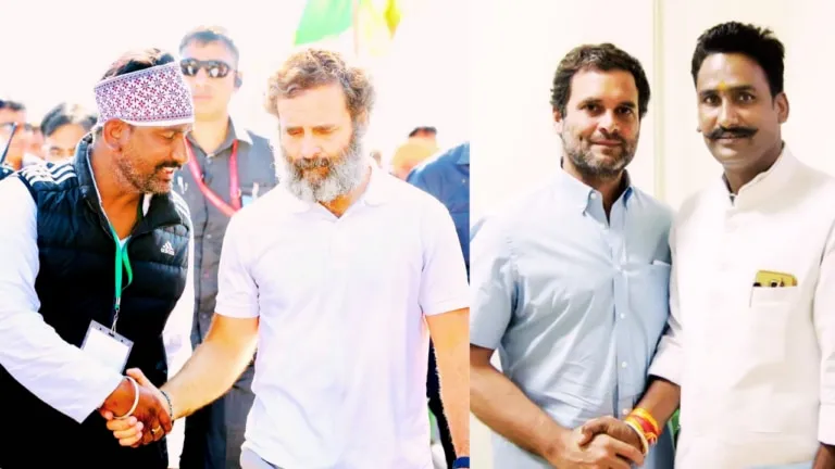 रिश्वत मामले में गिरफ्तार पूर्व मंत्री की राहुल गांधी के साथ फोटो वायरल, बीजेपी-कांग्रेस में
