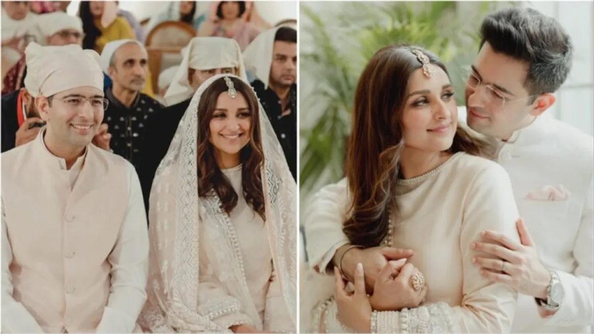 Parineeti Raghav Wedding: एक-दूजे के हुए राघव-परिणीति, रेड विंटेज कार से पहुंचा मंडप दूल्हा, 18 नाव में सवार थे बाराती Parineeti Raghav Wedding: एक-दूजे के हुए राघव-परिणीति, रेड विंटेज कार से पहुंचा मंडप दूल्हा, 18 नाव में सवार थे