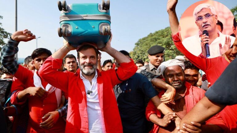 Gajendra Shekhawat takes a dig at Rahul Gandhi's coolie avatar: (तस्वीर: इंडियन यूथ कांग्रेस के ट्विटर से )