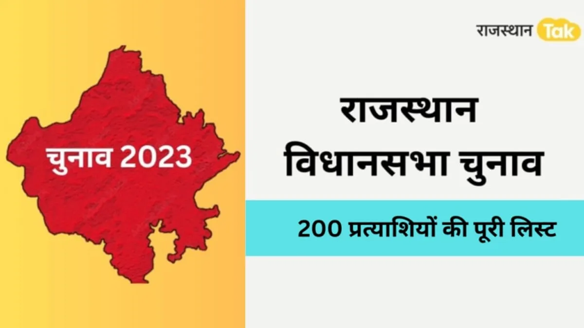 full Candidate List: यहां देखिए BJP-कांग्रेस की 200 प्रत्याशियों की पूरी सूची NewsTak