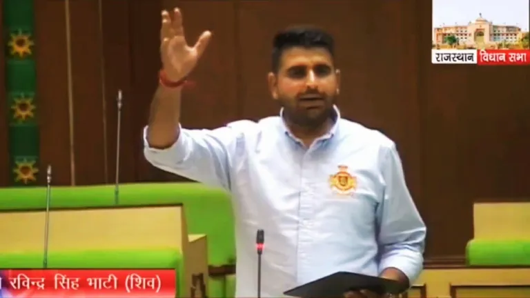MLA रविंद्र भाटी ने विधानसभा में उठाया सीमांत के गांवों का मुद्दा, बोले- 'मैं 80 साल के बुजुर्ग से वादा करके...' Shiv MLA Ravindra Singh Bhati