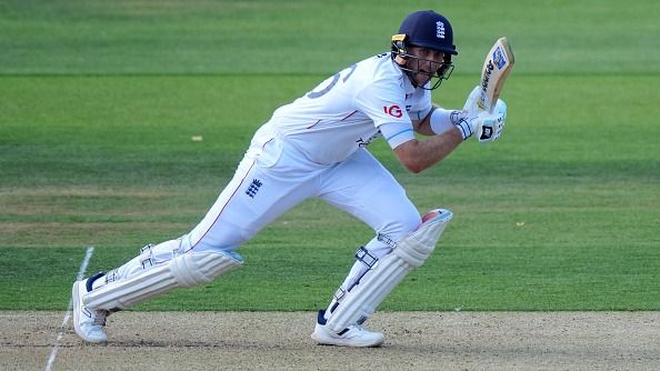 England's Joe Root batting