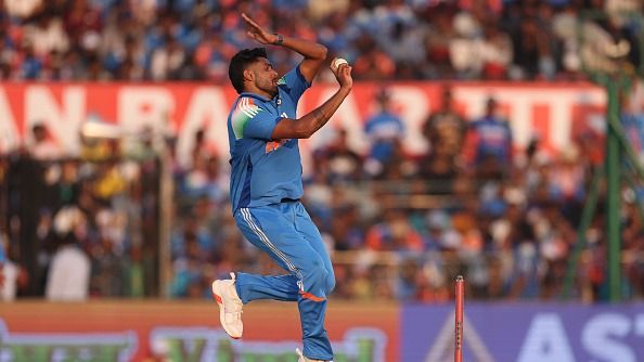 India's Harshit Rana in bowling action during the 2nd ODI match between India and England
