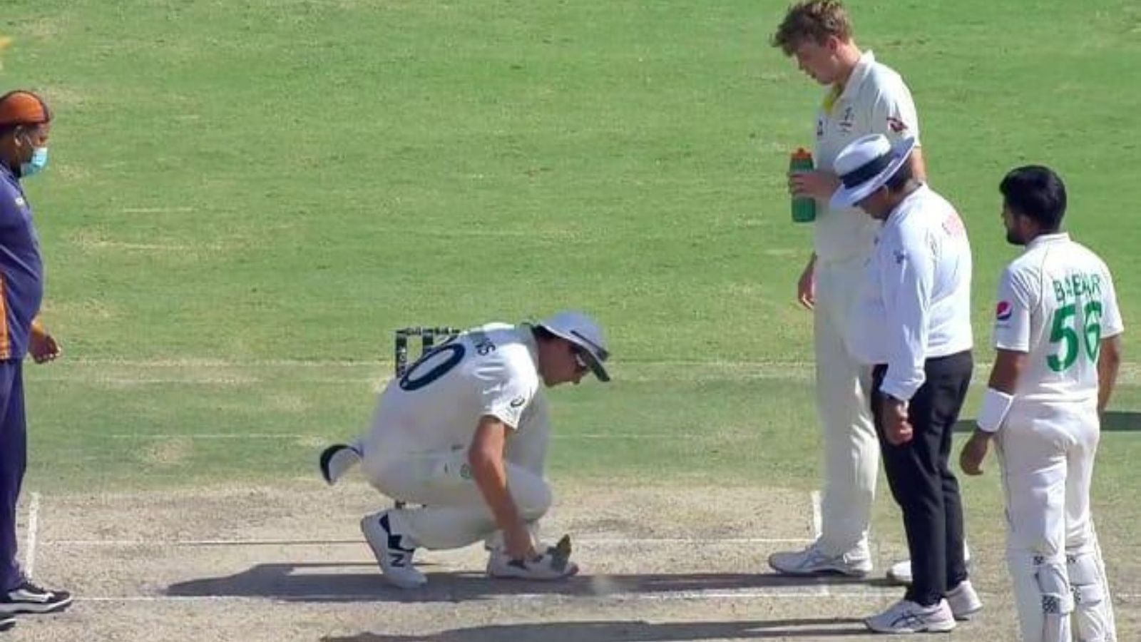 खराब पिच विवाद के बीच मैदान पर हथौड़ा लेकर पहुंच गए कप्तान पैट कमिंस, देखते रह गए बाबर आजम खराब पिच विवाद के बीच मैदान पर हथौड़ा लेकर पहुंच गए कप्तान पैट कमिंस, देखते रह गए बाबर आजम