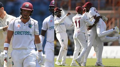 WI vs ENG: जीत की राह पर वेस्टइंडीज, 8वें नंबर के बल्लेबाज का शतक, मेयर्स ने किया अंग्रेजों का काम तमाम SportsTak Hindi