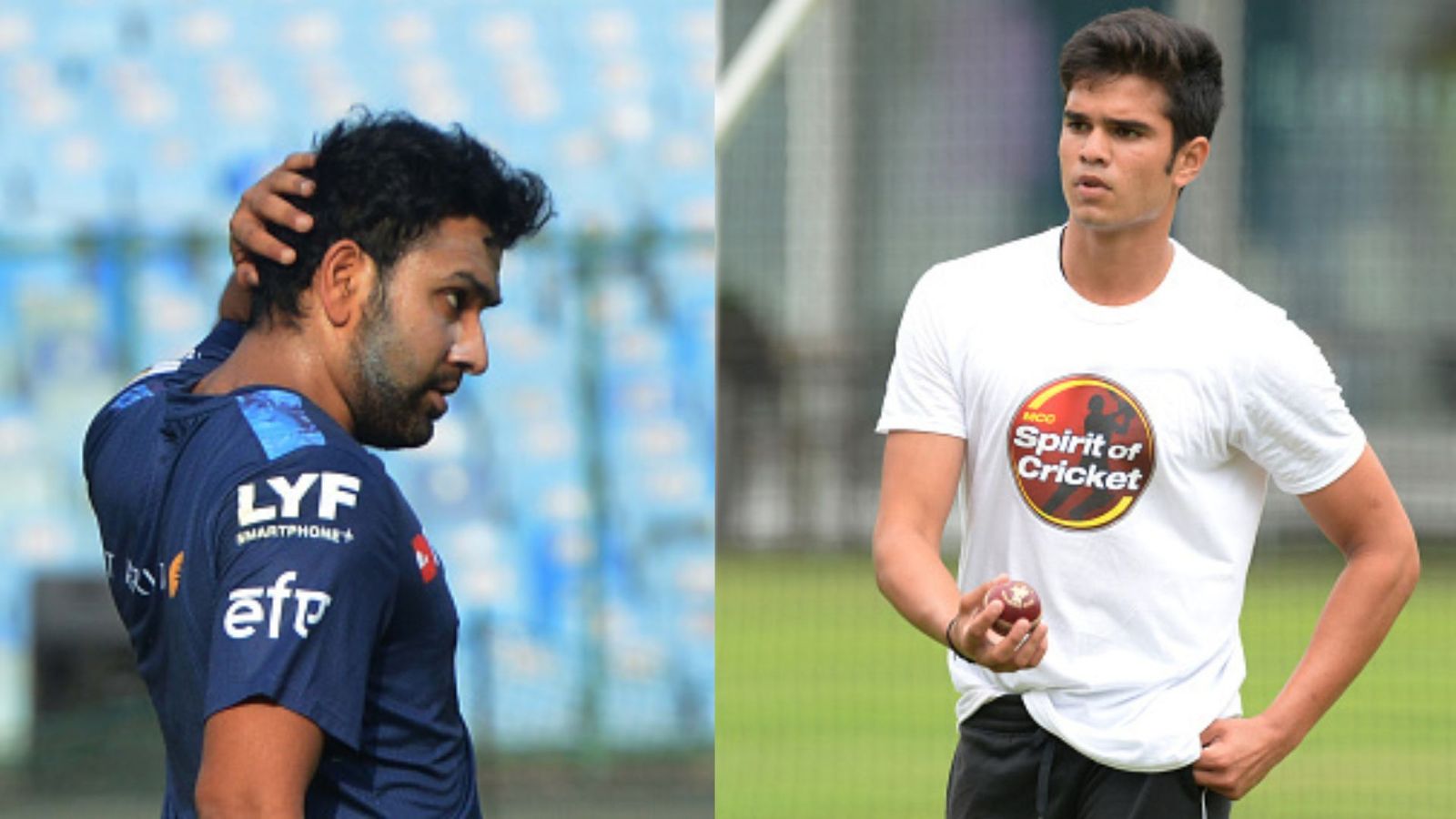 IPL 2022 : मुंबई के लिए आखिरी मैच में क्या डेब्यू करेंगे अर्जुन तेंदुलकर, कप्तान रोहित ने दिया बड़ा संकेत IPL 2022 : मुंबई के लिए आखिरी मैच में क्या डेब्यू करेंगे अर्जुन तेंदुलकर, कप्तान रोहित ने दिया बड़ा संकेत