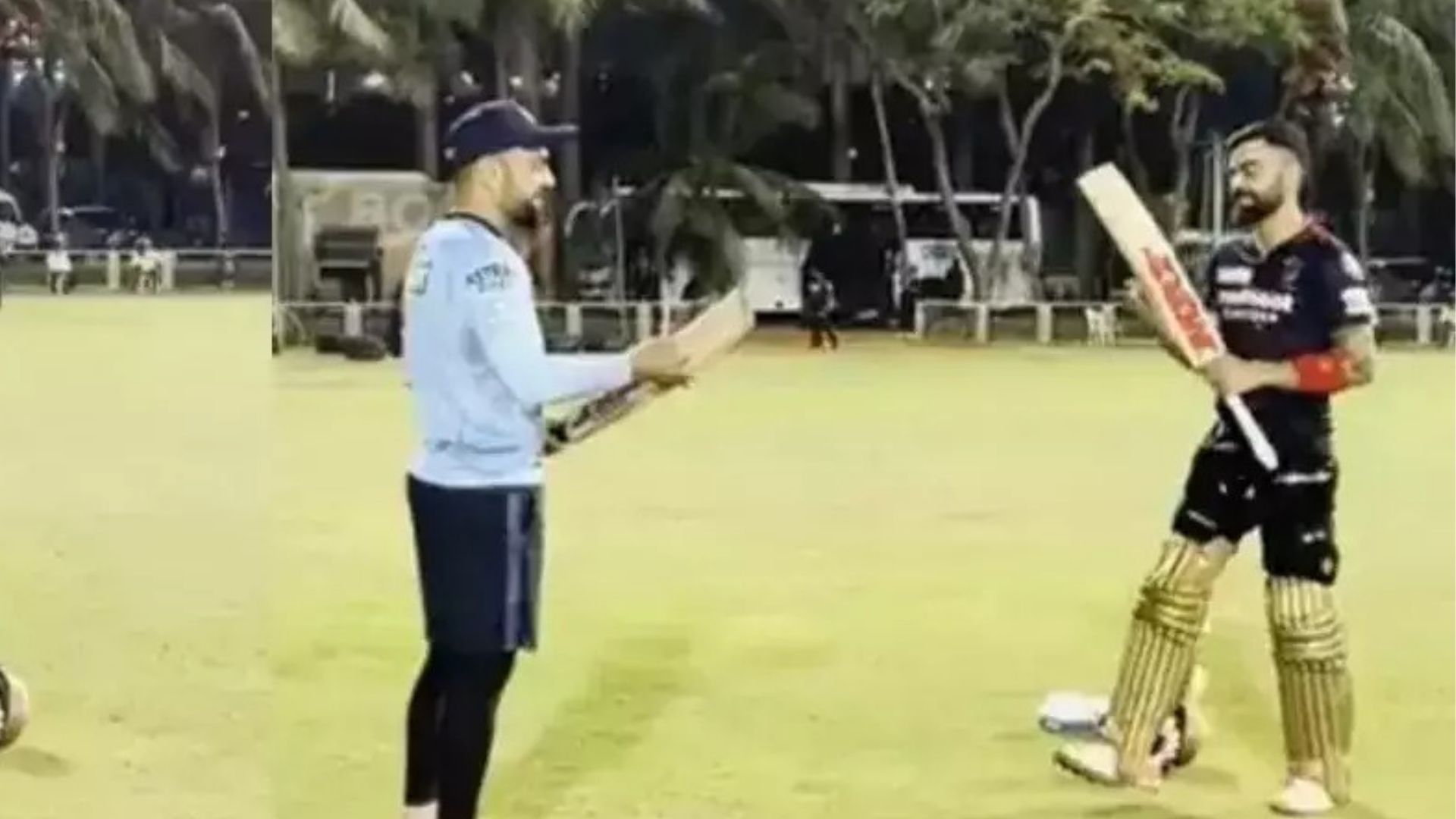 विराट कोहली ने राशिद खान को गिफ्ट में दिया अपना बल्ला, कहा- फ्रंट-फुट की गेंद को ये भाई साहब...