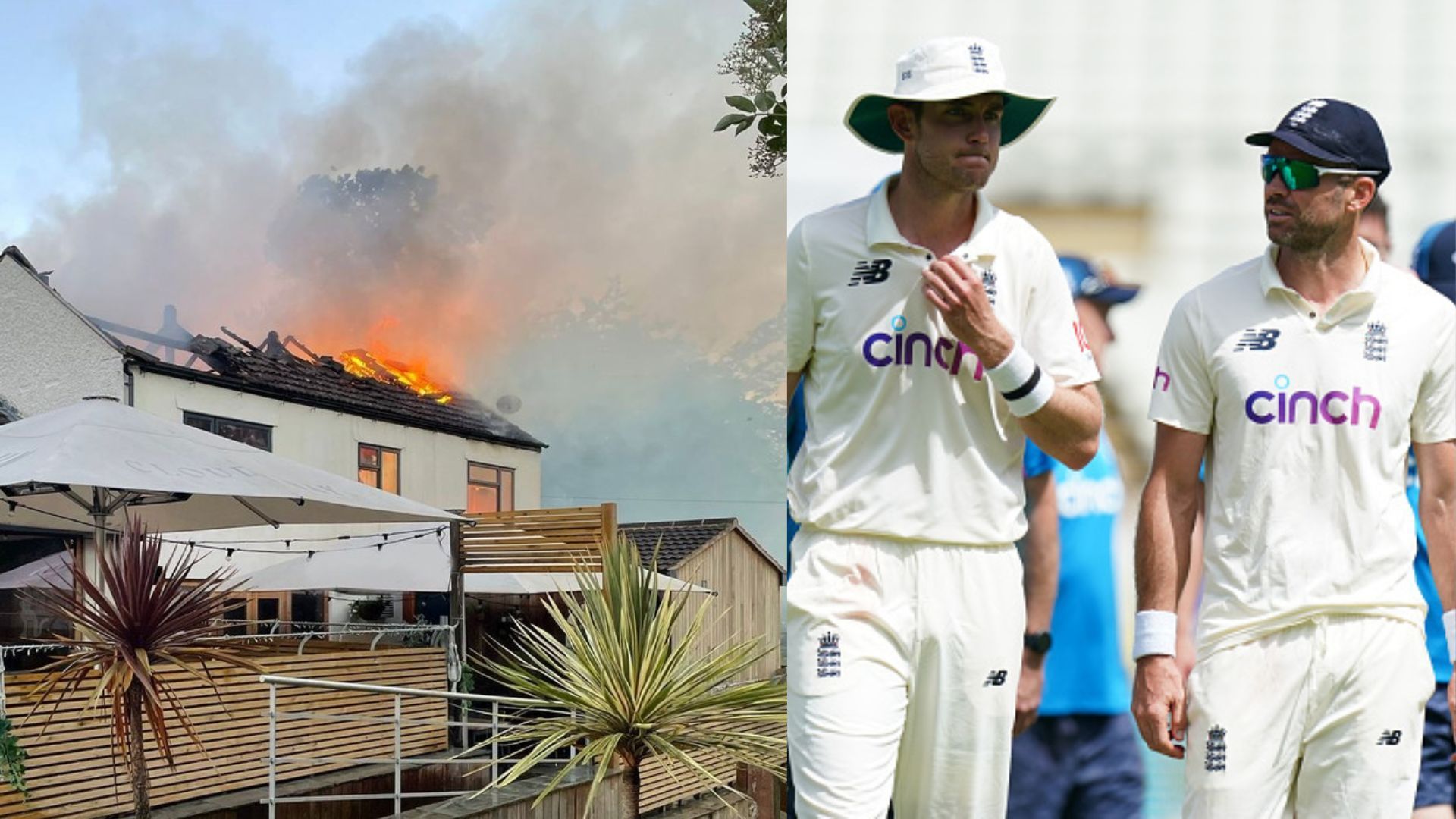 स्टुअर्ट ब्रॉड को न्‍यूजीलैंड के खिलाफ टेस्‍ट में मिली बुरी खबर, उनके पब में लगी भयंकर आग, खाक हो गई पूरी इमारत