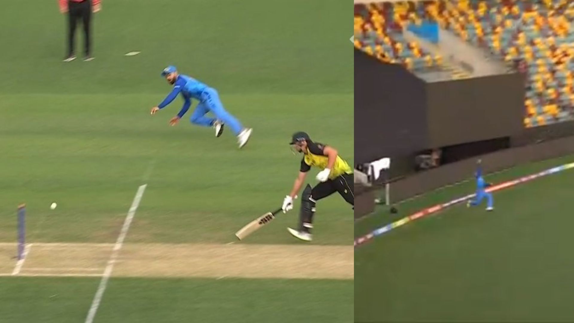 IND vs AUS: फील्डिंग के किंग हैं कोहली, बुलेट ट्रेन की रफ्तार से किया रन आउट, फिर एक हाथ से कैच लपक उड़ाए होश, VIDEO