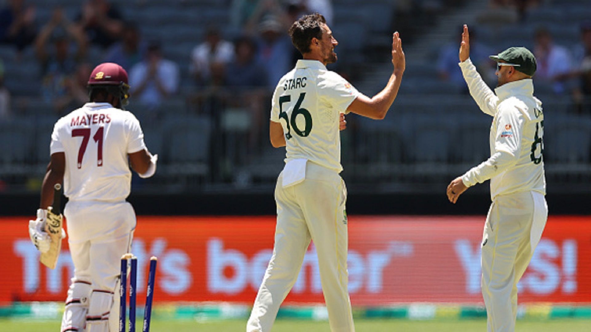 Aus vs WI : स्टार्क और कमिंस के कहर से दूसरे दिन कांपा वेस्टइंडीज, ऑस्ट्रेलिया ने बनाई 315 रन की विशाल बढ़त