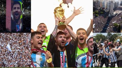 FIFA World Cup 2022 जीत के बाद जश्न में डूबा अर्जेंटीना, मेसी के शहर में लगा जमावड़ा, देखें Video SportsTak Hindi