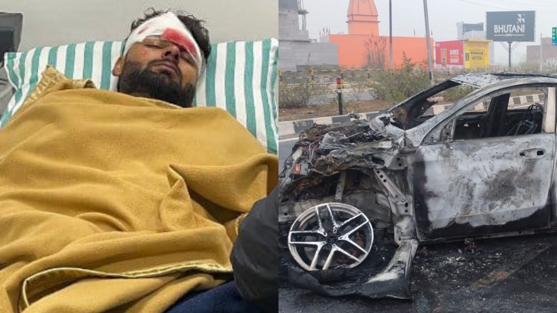 बड़ी खबर: ऋषभ पंत की कार का भीषण एक्सीडेंट, सिर और पीठ समेत कई जगह गंभीर चोटें