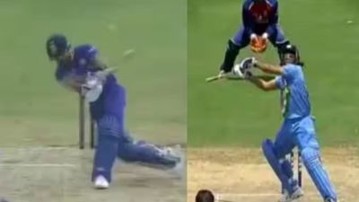 IND vs SL: बीच मैच में विराट ने अपनाया धोनी का अंदाज, जड़ डाला 97 मीटर लंबा छक्का, VIDEO SportsTak Hindi
