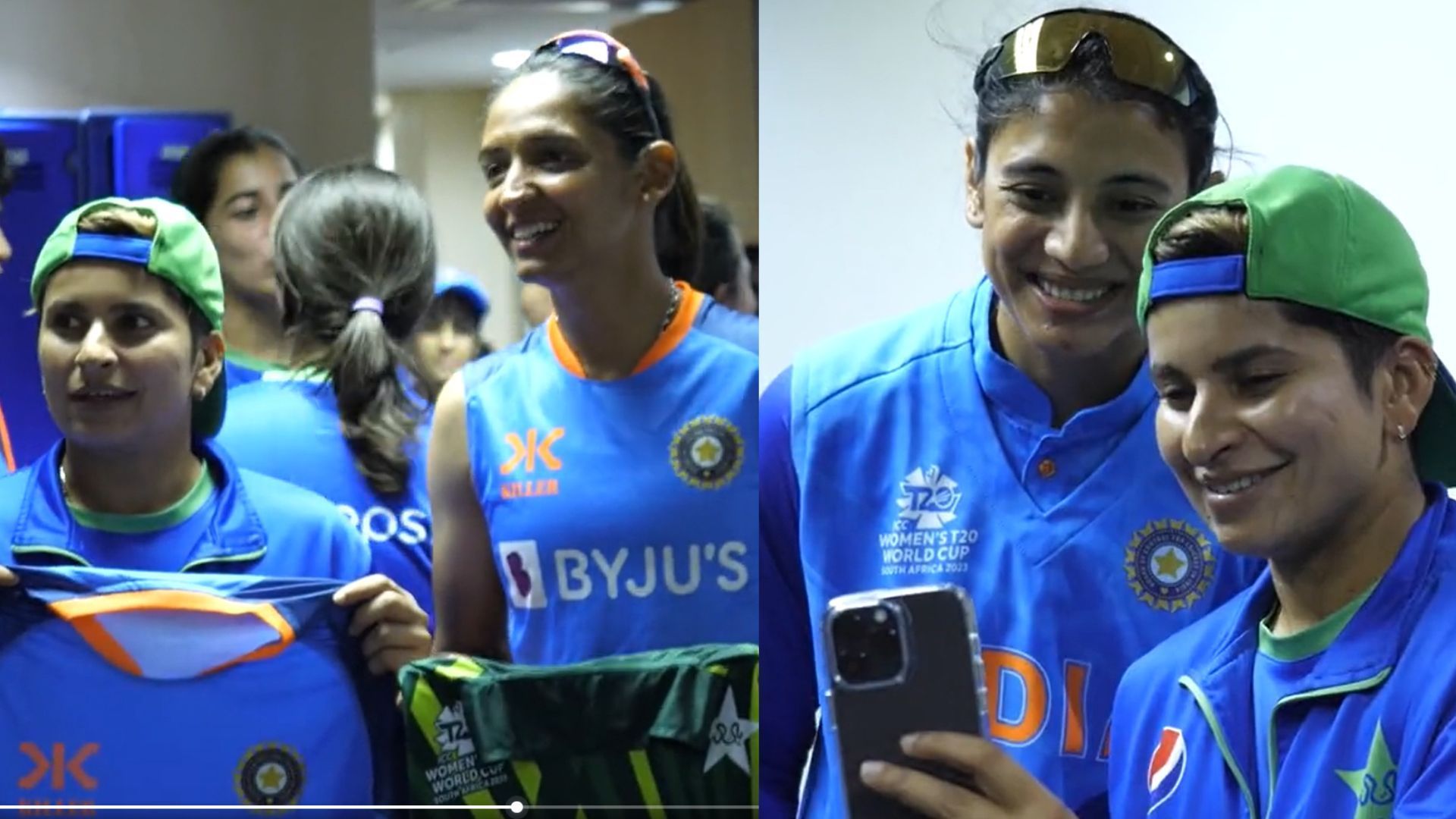 Women's T20 WC : साउथ अफ्रीका में 'भारत-पाक' याराना, टीम इंडिया ने पाकिस्तान को हराने के बाद लगाया गले, देखें Video