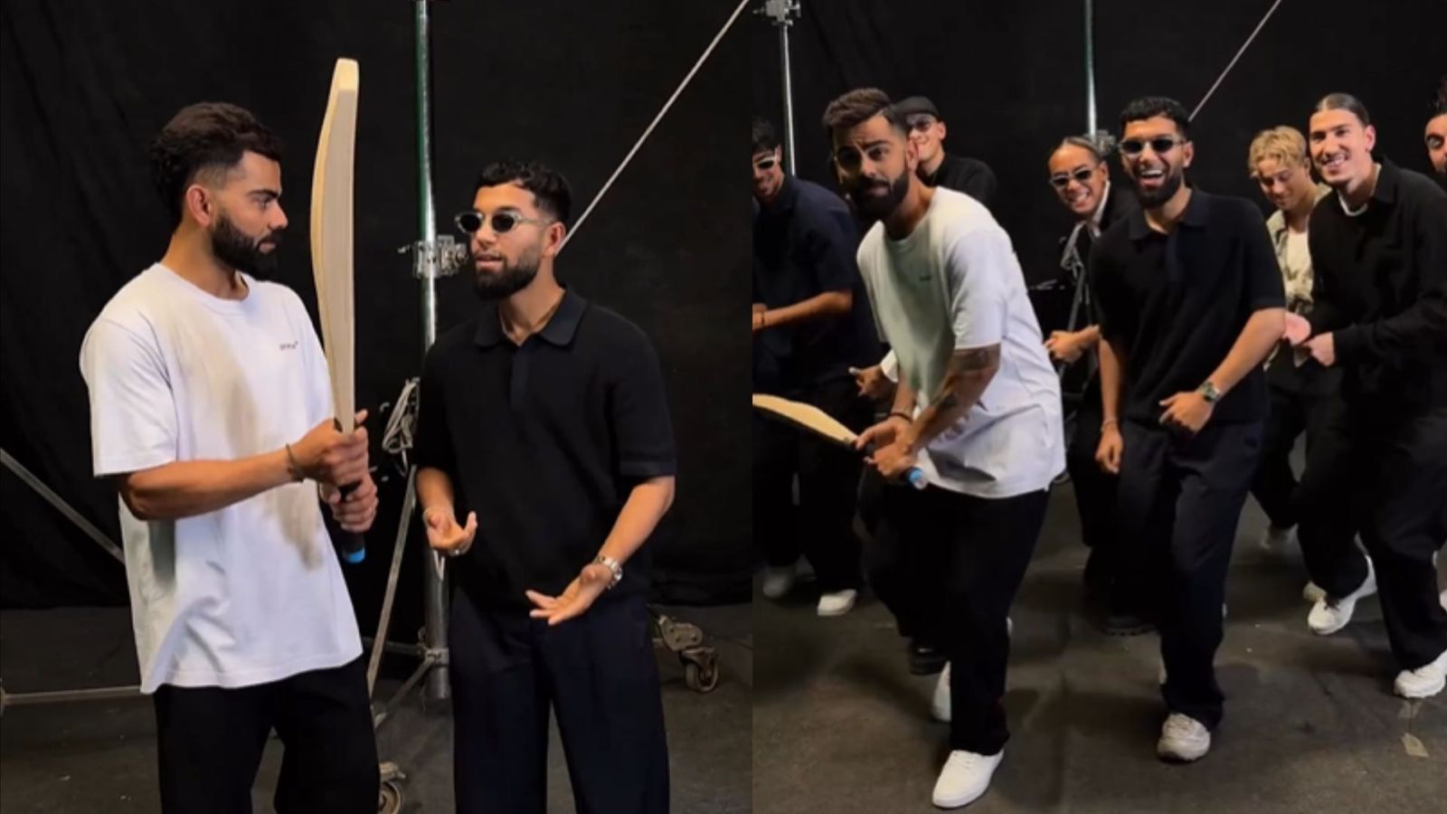 कोहली ने पहले छीना बल्ला, फिर दिखाए शानदार स्टेप्स, नॉर्वे के डांस ग्रुप संग मचाया धमाल, देखें Video कोहली ने पहले छीना बल्ला, फिर दिखाए शानदार स्टेप्स, नॉर्वे के डांस ग्रुप संग मचाया धमाल, देखें Video