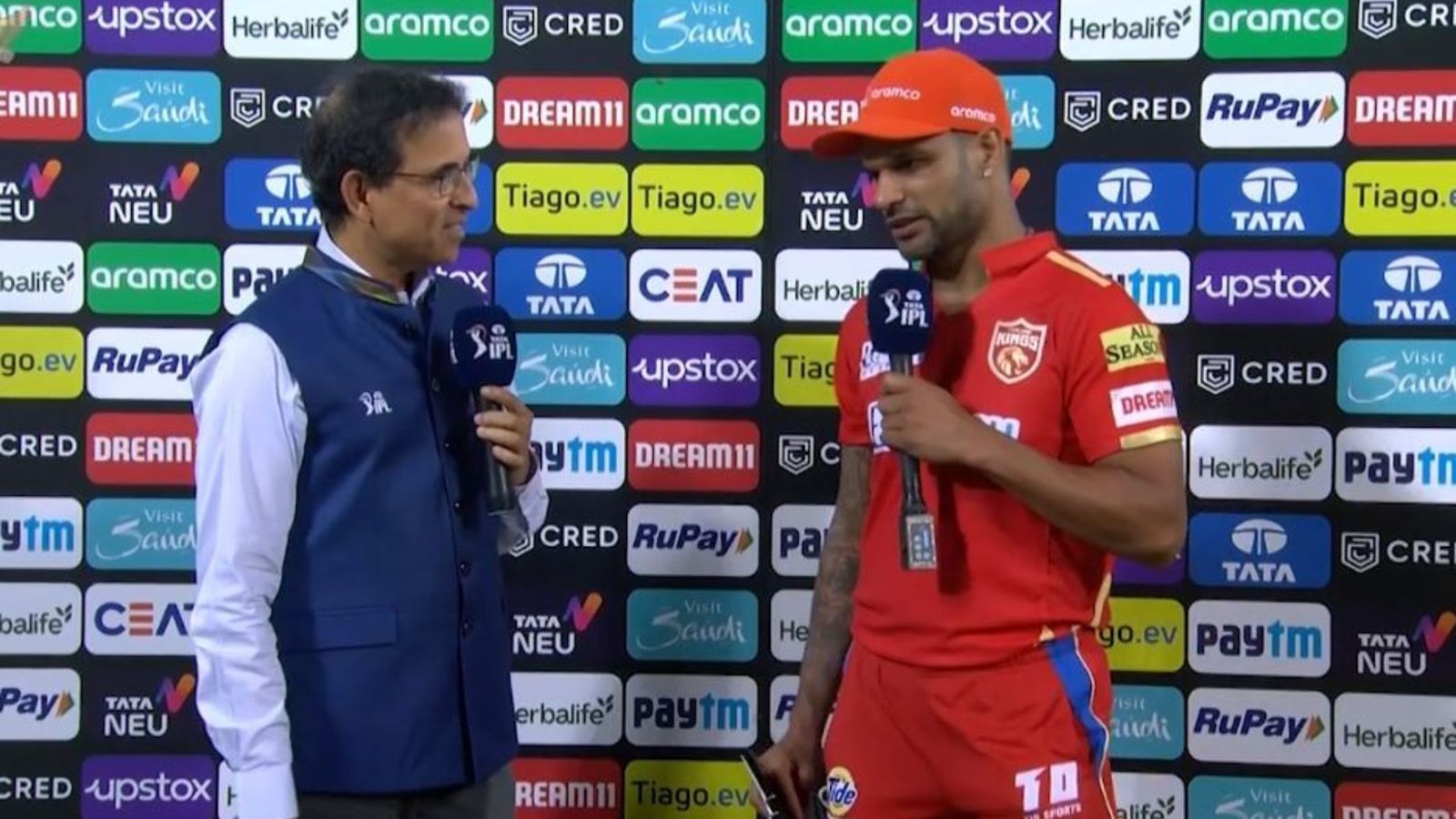 IPL 2023: मैच के बाद शिखर धवन ने लगाई हर्षा भोगले की क्लास, प्रेजेंटेशन में सबके सामने कहा- अब तो तुम मेरी... IPL 2023: मैच के बाद शिखर धवन ने लगाई हर्षा भोगले की क्लास, प्रेजेंटेशन में सबके सामने कहा- अब तो तुम मेरी...