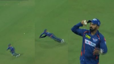 KL Rahul Catch : चीते जैसी फुर्ती से लगाई छलांग, केएल राहुल ने पकड़ा अद्भुत कैच, सभी हो गए हैरान! देखें Video SportsTak Hindi