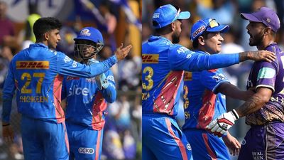 MIvsKKR मैच में भिड़े दो दिल्लीवाले, नीतीश राणा को मुंबई के बॉलर ने आउट कर छेड़ा तो गर्माया माहौल, जमकर हुई कहासुनी, देखिए Video SportsTak Hindi